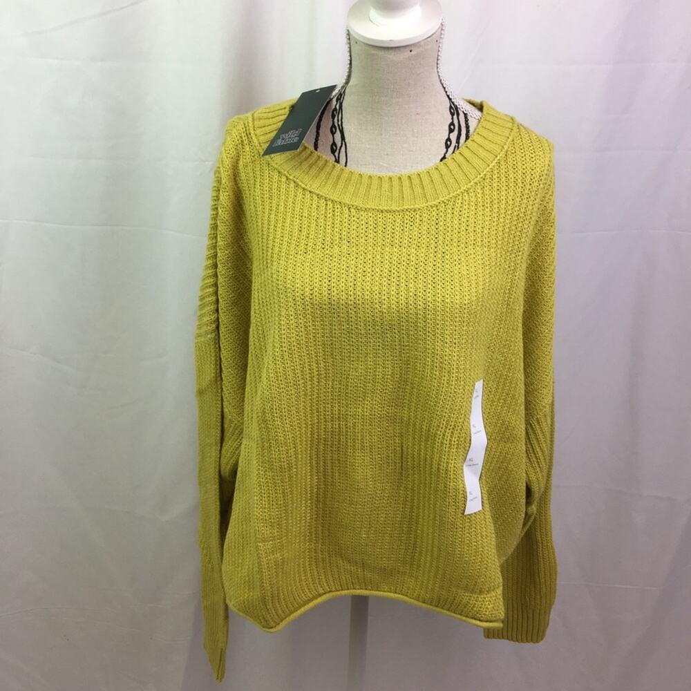 Wild Fable Knit Sweater Gold XL